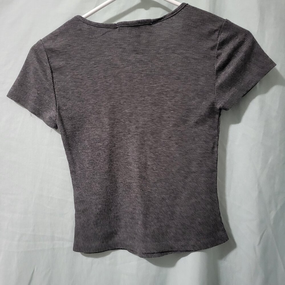 Gray Crop Top - Picture 2 of 3